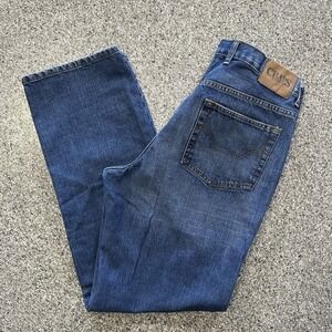 Chaps Jeans Mens 34x32 Relaxed Fit Straight Leg Medium Wash Denim Cotton